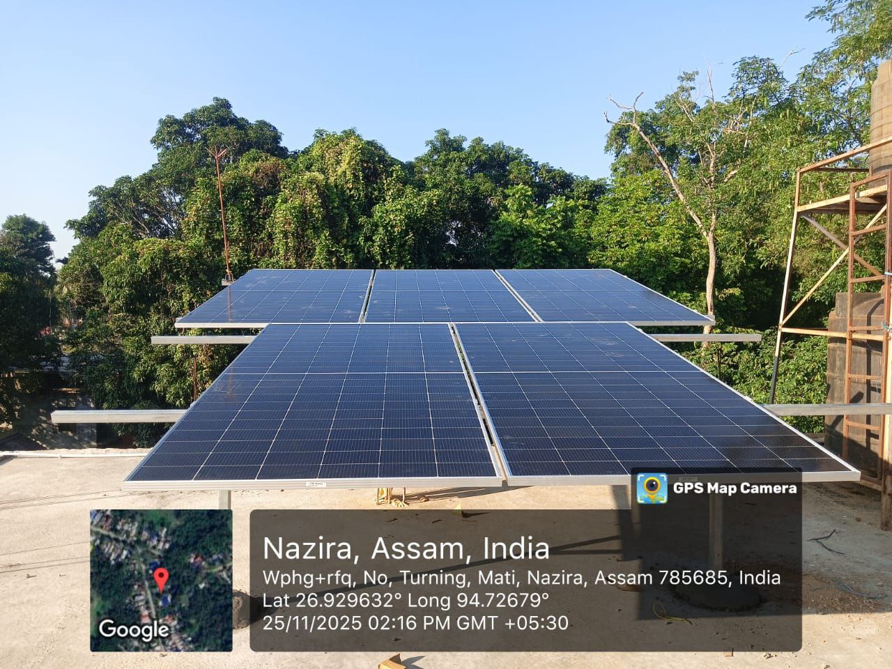 SK Merajul Hoque - Solar installation Sivasagar